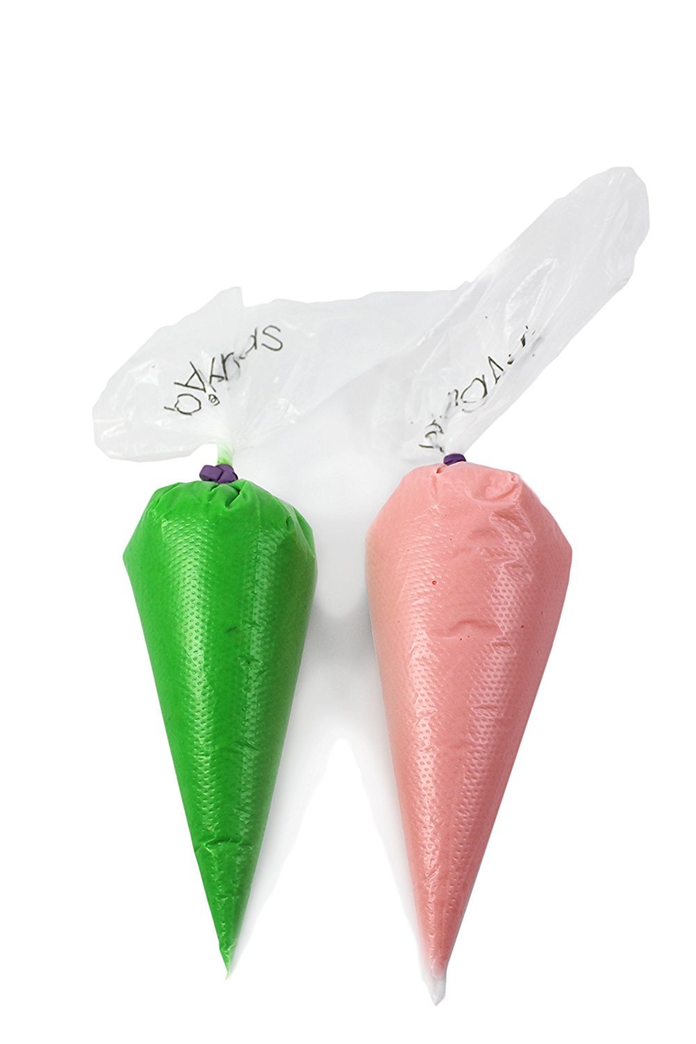 Baking Aids 120 Pack Disposable Pastry Bags - Extra Thick, Textured, and Strong Icing Bags - Perfect for Decorating Cakes, Cookies, Cupcakes, Pastries – 60 pack 14” and 60 pack 10” bags