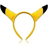 OIUUBBII Yellow Cartoon Ears Headband - Japan Anime Cosplay Soft Ears Hairband for Halloween Christmas Costume Party Accessories for Woman Hair Decoration