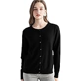 Chanyarn Women's 100% Pure Cashmere Cardigan Crew Neck Long Sleeve 2025 Fall Winter Warm Soft Knit Cardigan Sweater
