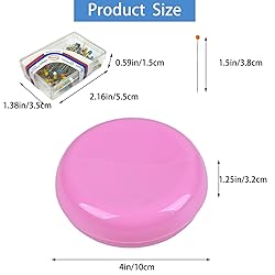 Hilltian Magnetic Pin Cushion with 100 Plastic Head
