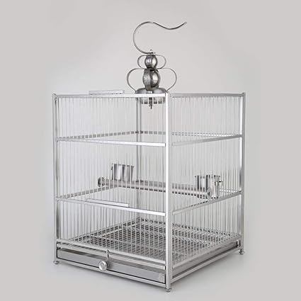 Cage à Oiseaux En Acier Inoxydable Starling Luxe Cage De