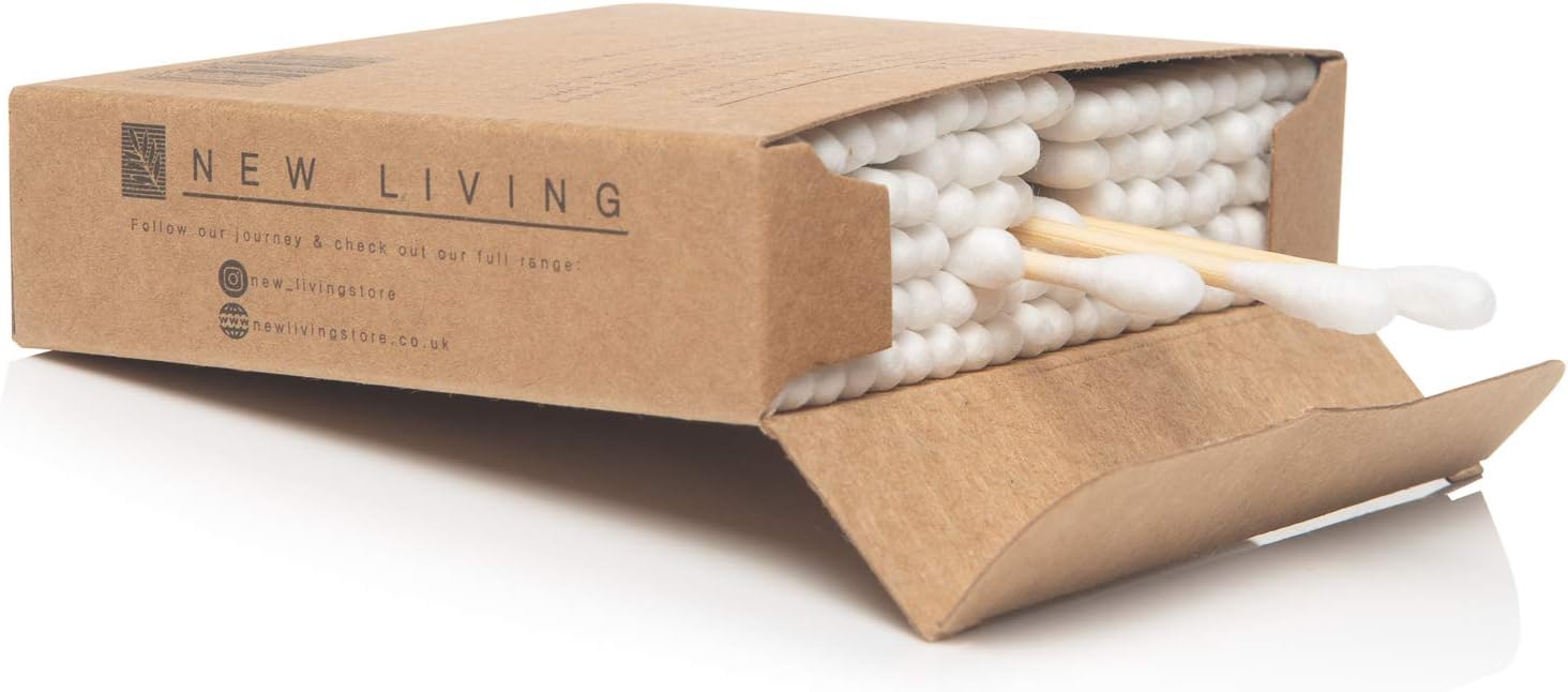 500 Bamboo Cotton Swabs, 500 Count (Pack of 1) - Image 4