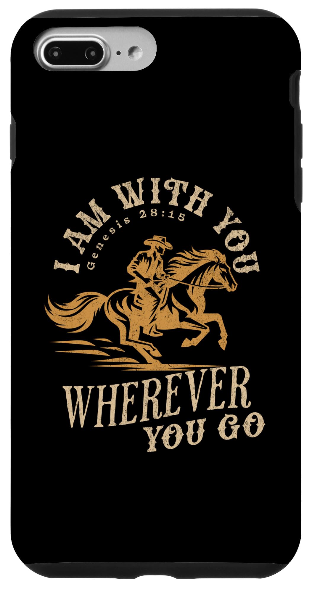 iPhone 7 Plus/8 Plus Cowboy Bible Scripture Verse Western Jesus For Mens Faith Case