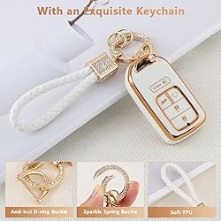 PIFOOG Key Fob Cover for Honda 5 Buttons Car Keys