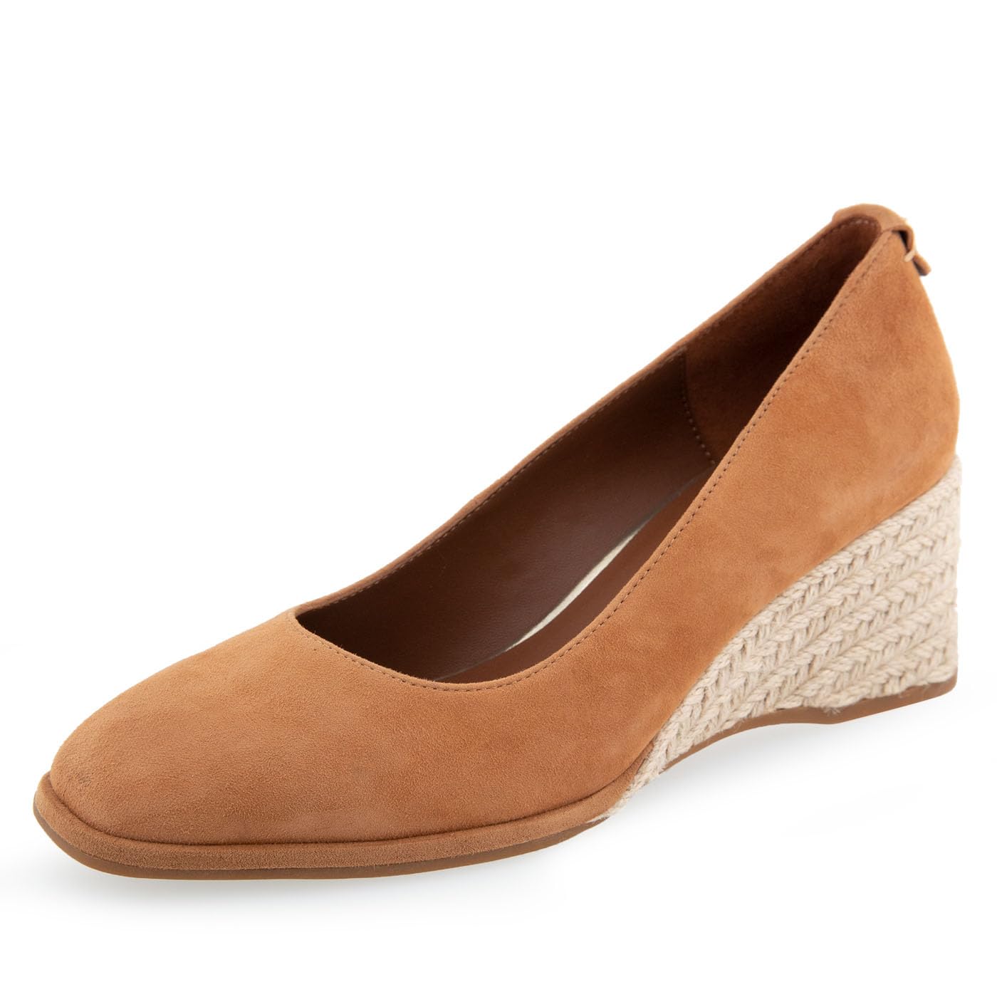 Aerosoles Women’s Aurora Pump, Tan Suede, 8.5 Wide