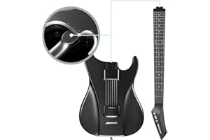 AeroBand Guitar Smart Guitar with Silicone Strings, Travel Silent Guitar with Detachable Fretboard, Headphone Jack, Built-in 