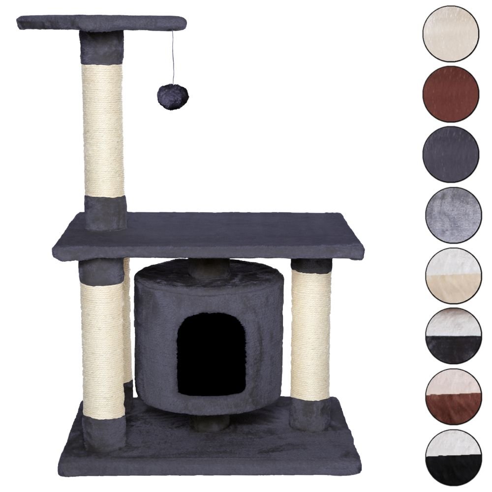 Rascador para gatos Árbol escalador arañar Juguete para Mascotas gris