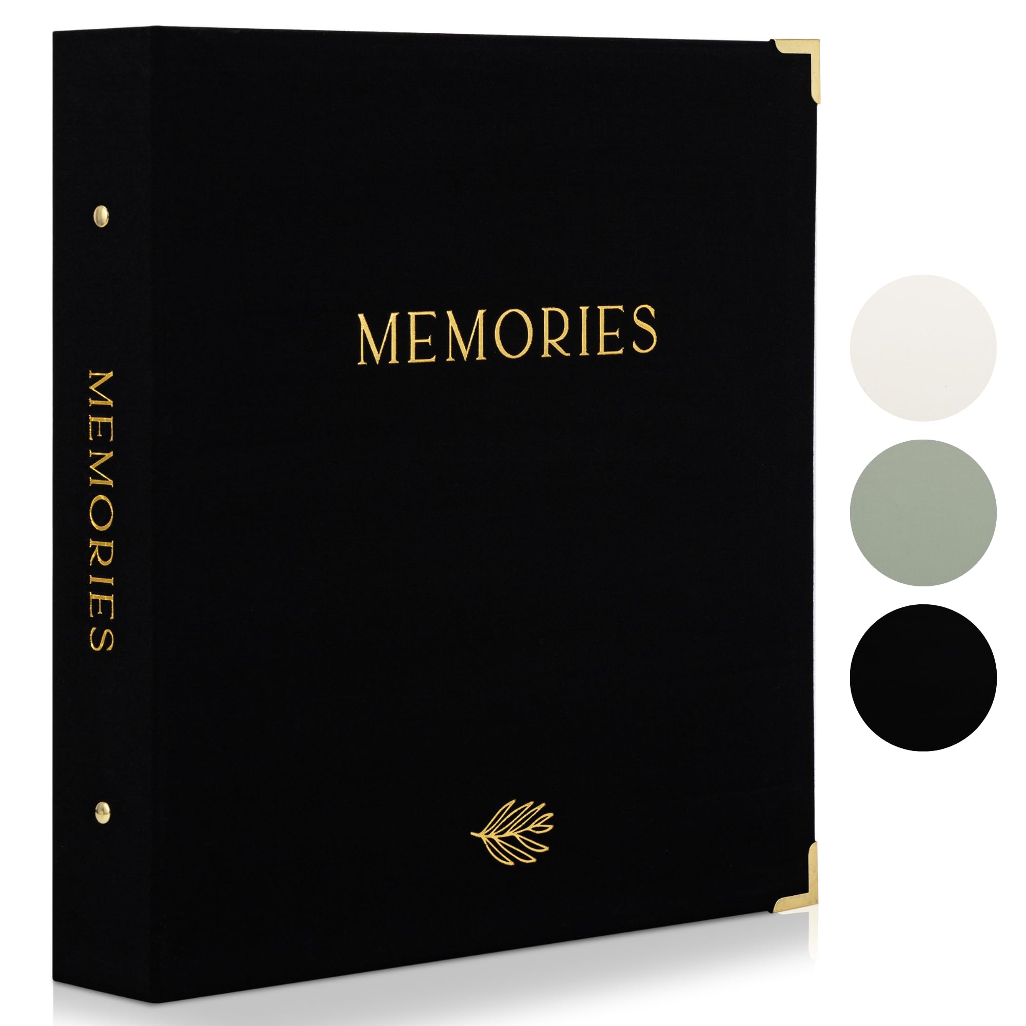 Photo 1 of Beautiful Linen Photo Album For 4x6 Photos - Safely Holds Up To 500 Pictures of Unique Memories - The Perfect Large Photo Book To Store All Pictures of Treasured Family, Baby or Wedding Moments