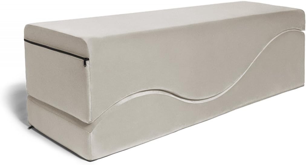 Liberator Equus Wave Lounge And Bedside Bench Liberator Equus Wave Convertible Lounge and Bedside Bench, Buckwheat