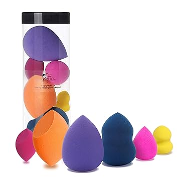 Amazon.com : Miss Gorgeous Makeup Sponge Set Blender Beauty Foundation Blending Sponge - Multi-colored 6 Pieces : Beauty
