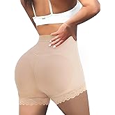LODAY Womens Butt Lifter Padded Lace Panties Hip Enahncer Body Shaper Boyshort Underwear