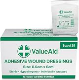 Value Aid Adhesive Wound Dressings 8.6cm x 6cm Box of 25