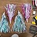4 Pieces Kids Bicycle Tassel Ribbon, Children Scooter Handlebar Streamers Bicycle Grips Ribbon Baby Carrier Accessories Easy Attach to Bike's Handlebars (Plastic, Shinny Style)