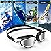 ZIONOR Swim Goggles, Upgraded G1 Polarized Swimming Goggles UV Protection Anti-fog Adjustable Strap for Men Women Adult Indoor or Outdoor (Polarized Mirror Silver Lens)