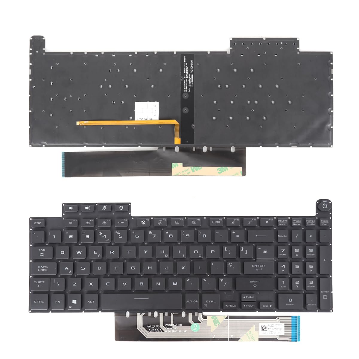 Laptop Replacement UK Keyboard Compatible with ASUS TUF Gaming F15