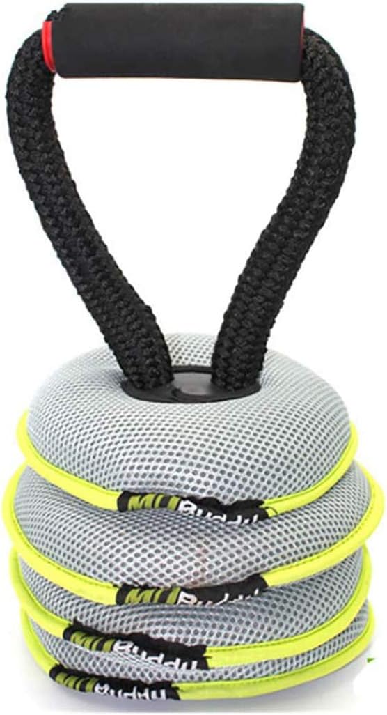 DPPAN Kettlebell Weight, Adjustable Professional Fitness Kettle Ball, Comfort Grip Portable Kettlebell, for Weightlifting, Bodybuilding, Lose Weight,Black_20lb