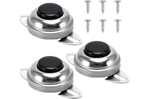 CZMZHFC 3 Pcs Universal 12V Horn Button Switch, Flush Mount Steering Wheel Horn Button for Air Train Applications