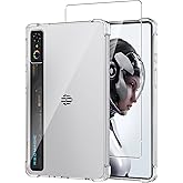ELECTRO-WEIDEWORLD Case for Redmagic Astra Gaming Tablet 9.06 Inch + Screen Protector, Ultra-Clear Anti-Scratch Soft TPU Case