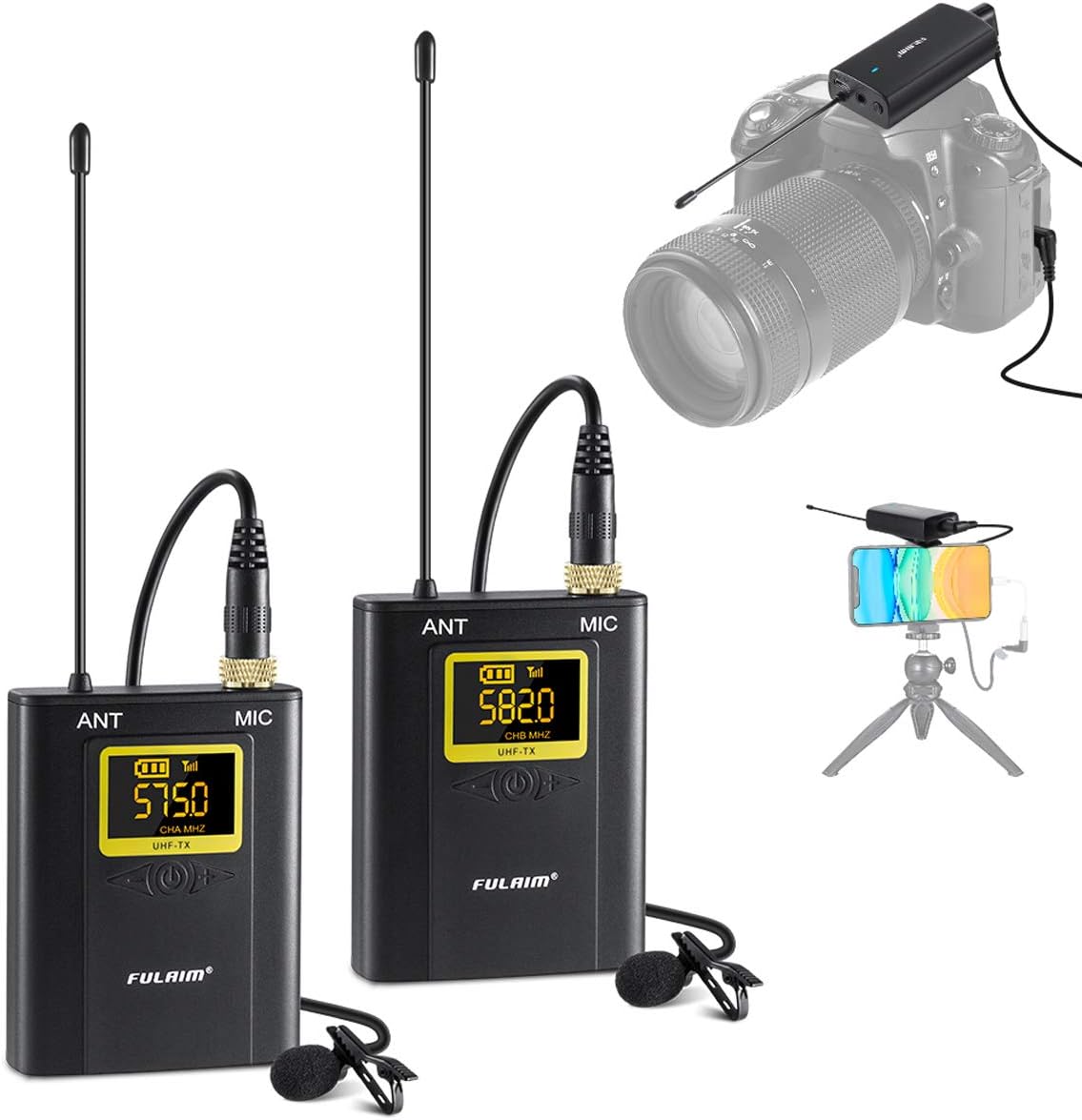 Microfono Lavalier Wireless 3 In 1 - Con Custodia Ricarica, Cancellazione Rumore | Per Video, YouTube E Live - Foto 8