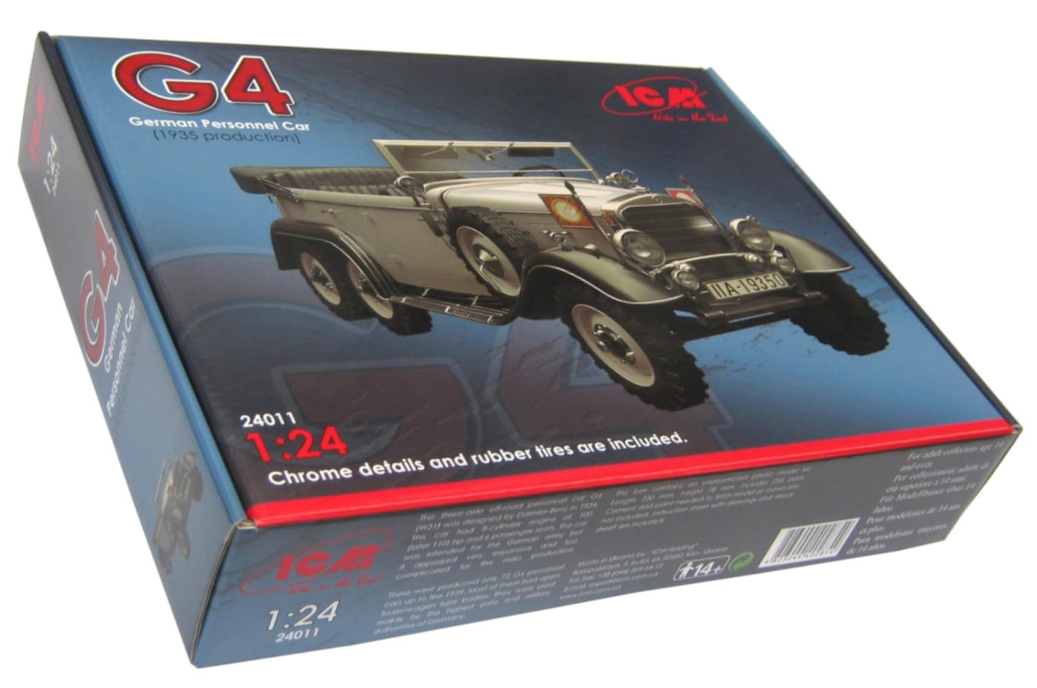 ICM 1/35 Mercedes Typ G4 (1935 production), German Personnel Car model kit # 24011