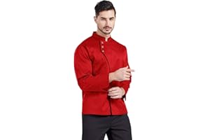 Nanxson Unisex Chef Coat Men's Long Sleeve Chef Jacket Restaurant Kitchen Cooking Chef Uniform CFM0057