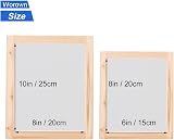 Worown 23 Pack Screen Printing Kit with Frames, Squeegees & Accessories view 2