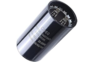 Seentech 216-259 uf/MFD 220-250 VAC ±20% CD60 Round Motor Start Capacitor 50/60 Hz AC Electric Motor Universal Fit for AC Motor Run or Fan Start and Cool or Heat Pump Air Conditioner