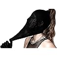 JEGERMIG Lace Masquerade Full Face Mask Gothic Sexy Halloween Spandex Cloth Mask for Adults (1 Piece)