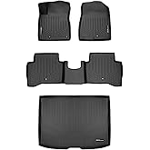 SMARTLINER Custom Fit Floor Mats 2 Rows and Cargo Liner Set for 2017-2022 Kia NIRO