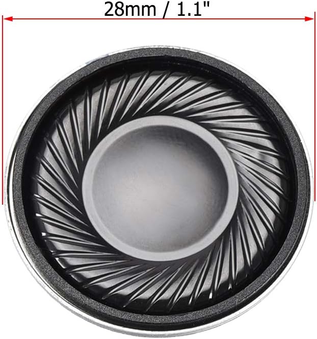 sourcing map 2W 8 Ohm Micro Internal Speaker Magnet Loudspeaker 28mm Dia 4pcs, 28mmx40mm 2w 8 ohm - Image 3