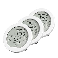 Digital Hygrometer 3 Pack Room Thermometer and
