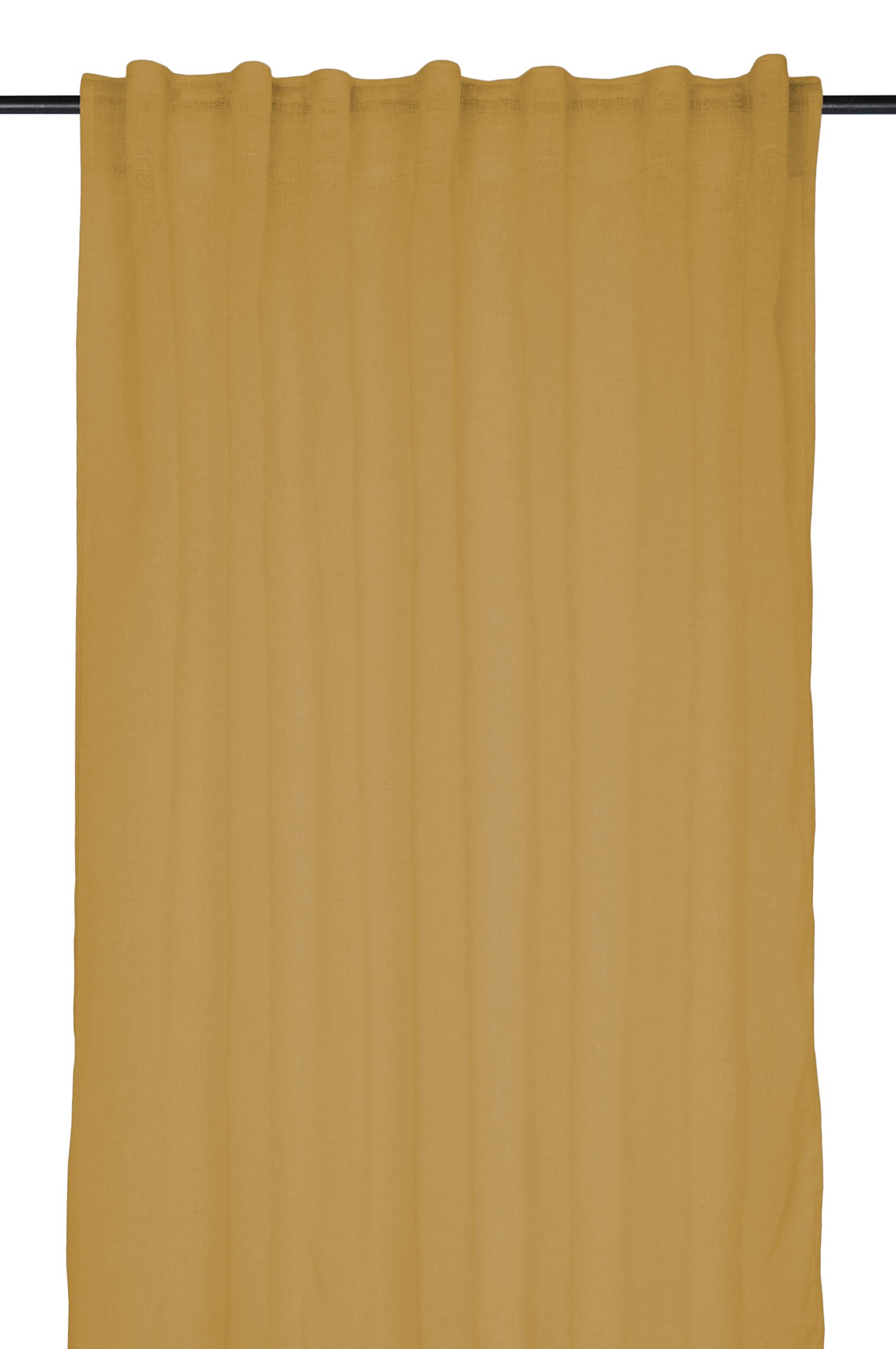 Stof Lovely Casa Madrid Curry Curtain 140 x 260 cm 100% Polyester