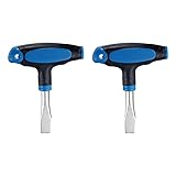 HARFINGTON 2pcs T Handle Flat Head Screwdriver 12mm