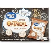 Great Value Iced Oatmeal Nut Free School Friendly 12 Pack