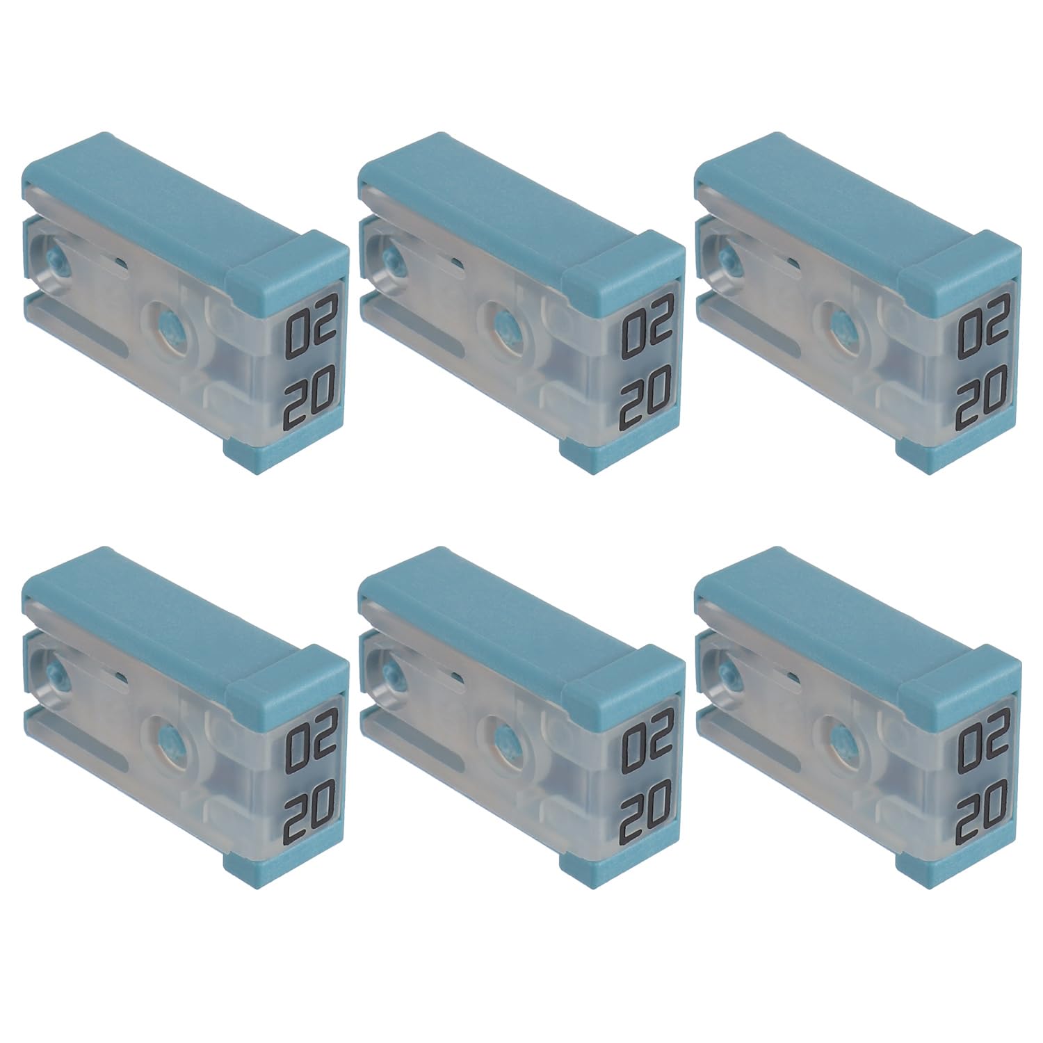Photo 1 of EPLZON 20A 32V Mini Slotted Automotive MCASE Shaped Cartridge Fuse Kit(Pack of 6pcs,20A)