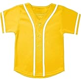 SPTEHW Kids Baseball Jersey Button Down Hip Hop T Shirts Personalized Softball Jersey for Boys Girls