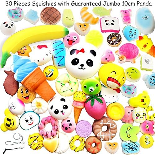 PEACE MONKEY Random10 pcs Squishies Pack Cream Scented Slow Rising Squishies Kawaii Jumbo Simulation Lovely Toy Soft Food squishies (10pcs)