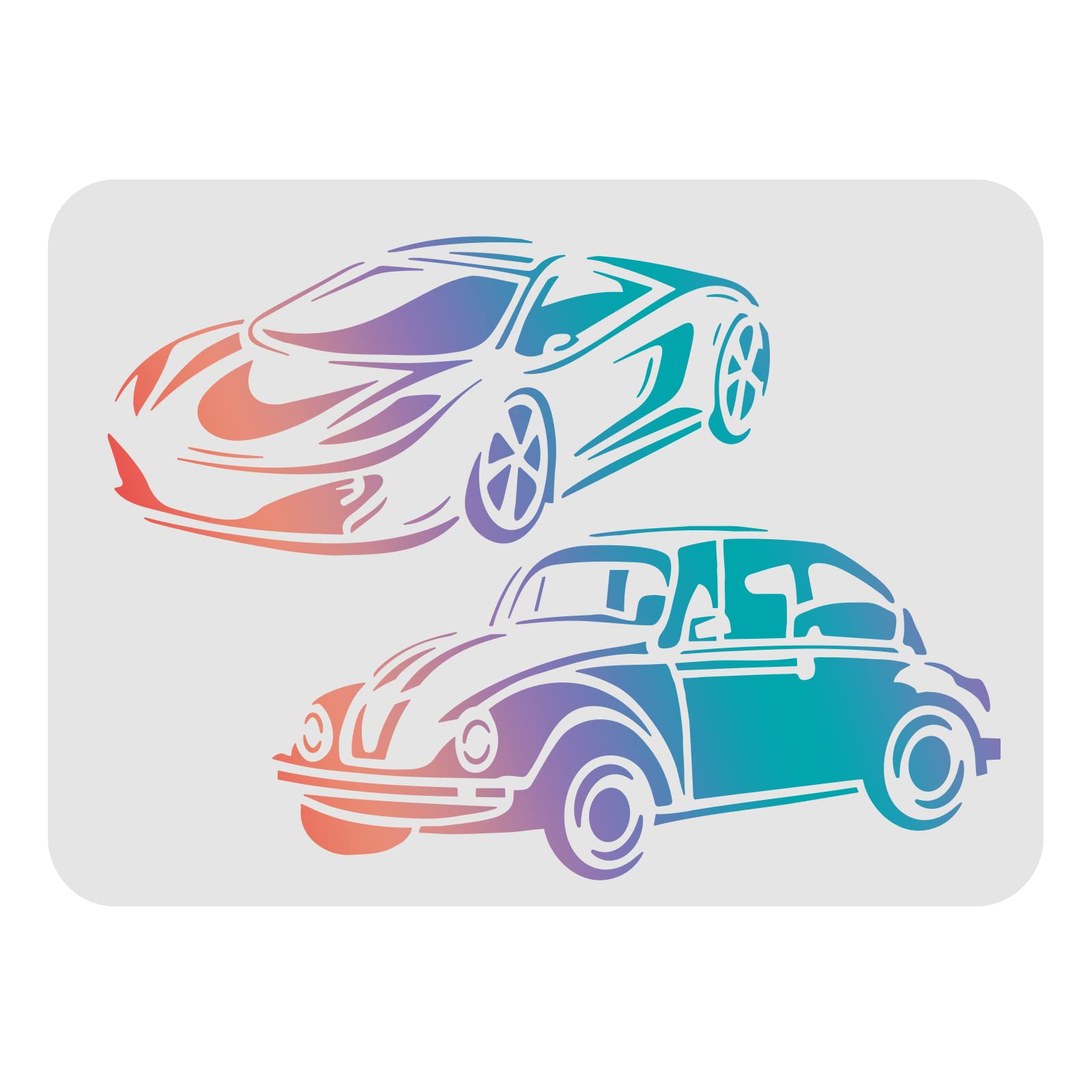 FINGERINSPIRE Car Stencils 29.7x21cm Sedan Painting Decoration Stencils Sports Car Drawing Stencil for Painting on Wood, Floor, Wall, Fabric
