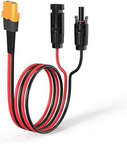 Lot 2 Câbles D'Extension XT60 Mâle Vers Femelle 14AWG Avec Fusible 30A - Silicone Pour Drone, RC, Vélo Électrique