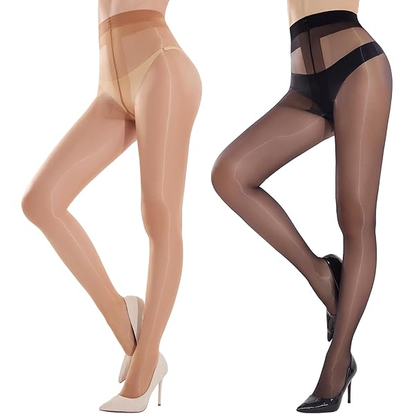 YAGAXI 2 Pares De Medias Semitransparentes Para Mujer, Medias 40D