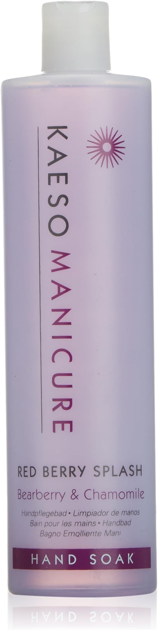 Kaeso Bearberry Chamomile Hand Soak 495ml Manicure Salon Size Soothing Hydrating