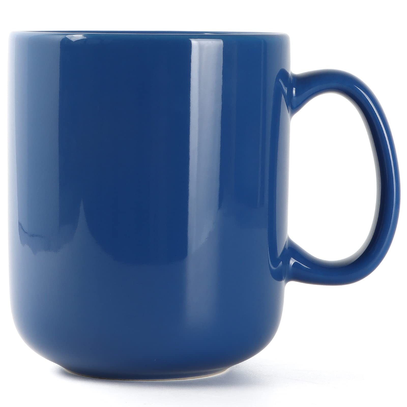 SHOWFULL 20 OZ Large Coffee Mug, 600ml Porcelain Extra Big Ceramic Cup for Tea Coffee Hot Chocolate Latte, Blue