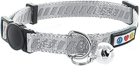 Pawtitas Collier Reflechissant Pour Chat Traffic Avec Boucle De Securite Et Grelot Amovible Collier Pour Chat Collier Pour Chaton Gris Collier Pour Chat Amazon Fr Animalerie