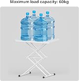 Warmiehomy Adjustable Height Folding Side Table, Portable Laptop Desk - White view 6
