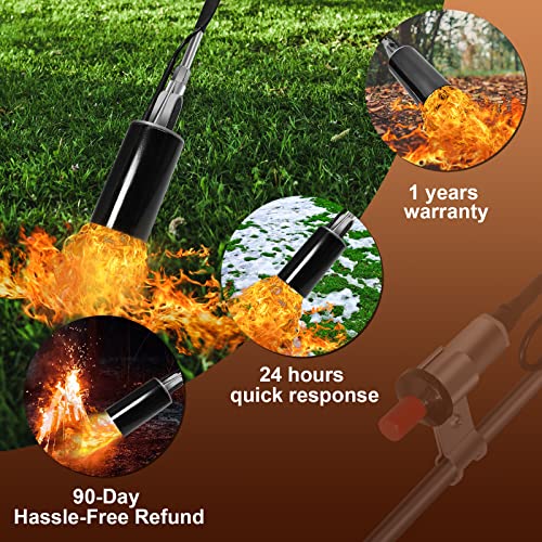 500,000 BTU Propane Torch Weed Burner, Propane weed Torch With 10FT Hose for 1lb & 5100lb