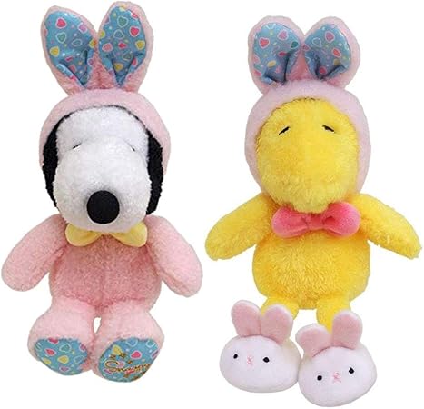 Amazon スヌーピー ラビット ウッドストック ラビット ぬいぐるみ お買得な2個セット ぬいぐるみ おもちゃ
