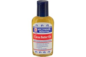 [HOLLYWOOD BEAUTY] COCOA BUTTER OIL MOISTURIZE & STRENGTHENS 2OZ