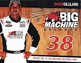 AUTOGRAPHED 2013 David Gilliland #38 Big Machine Records Racing (Sprint Cup Series) Signed 9X11 NASCAR Hero Card with COA