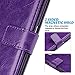 ULAK S6 Case, Galaxy S6 Case, S6 Wallet Case, Luxury Fashion PU Leather Case Magnet Wallet Folio 9 Card Multi-Slots Flip Cover for Women for Samsung Galaxy S6 (Purple)