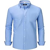BEFRIED Oxford Dress Shirts for Men Big and Tall (Size XXL-6XLT) Button Down Long Sleeve Collared Shirts